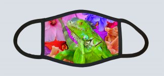 "Iguana and Flowers"
