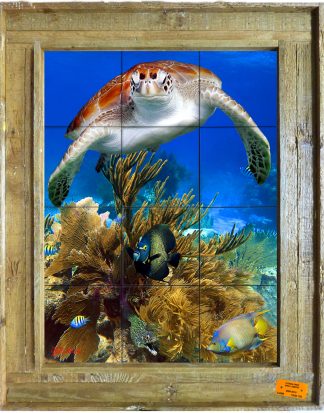 "Swimming Free" Tile Mural