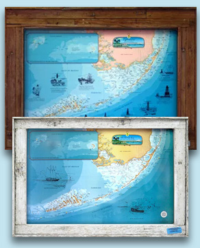 Charts of the Florida Keys Framed or Unframed